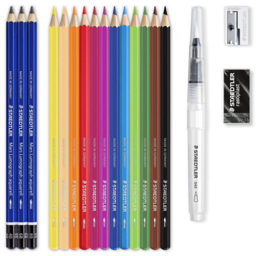 Set acquerellabile con 18 strumenti - immagine 2