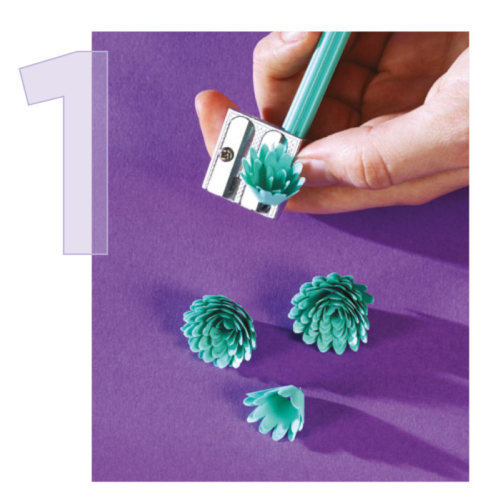 Matita con fusto a fiore rainbow pastel - immagine 2