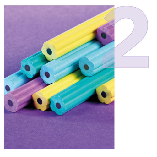 Matita con fusto a fiore rainbow pastel - immagine 3
