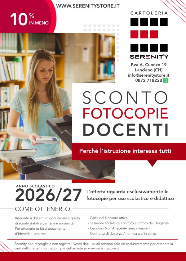 Flyer fotocopie docenti